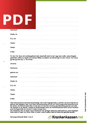 Deckblatt der für PDF-Datei Vorsorgevollmacht